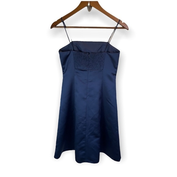 David’s Bridal Satin Spaghetti Strap Dress 14 - Picture 2 of 3